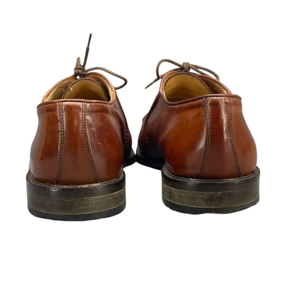Vito Papolo Brown Leather Lace Up Dressy Oxford Men 9.5M